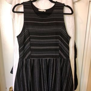 Black with grey accents mini dress!